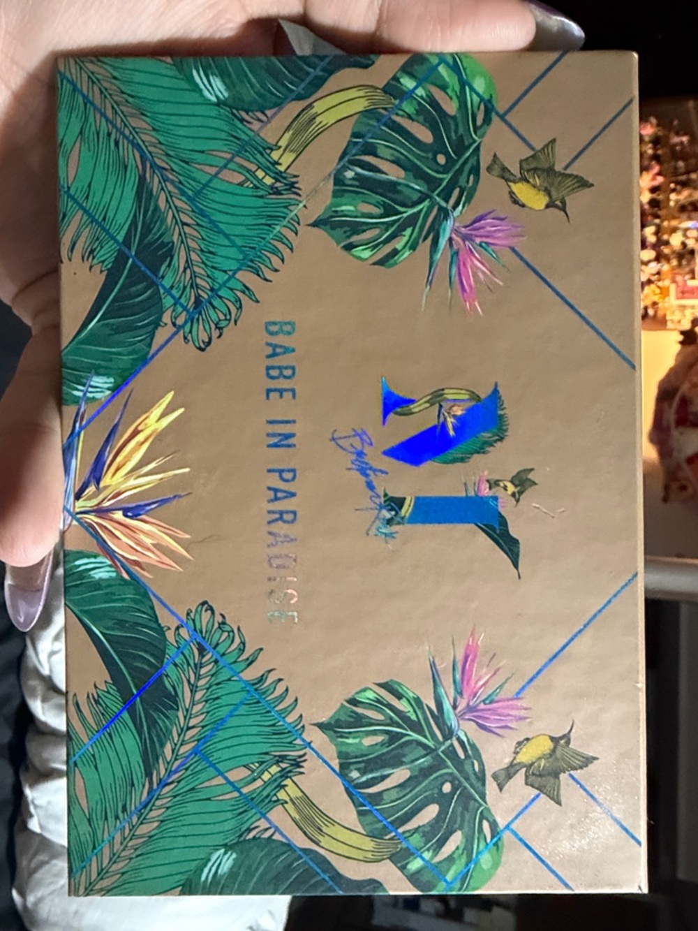 Morphe Gold Palette with Green Leaf Accents